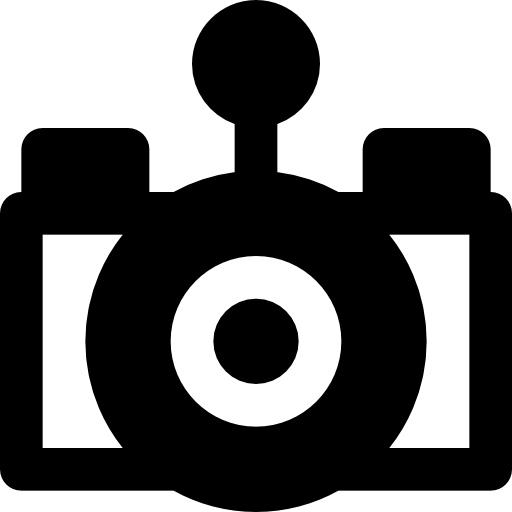 cámara fotográfica Basic Black Solid icono