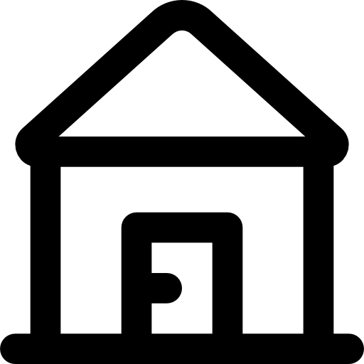 Cottage Basic Black Outline icon