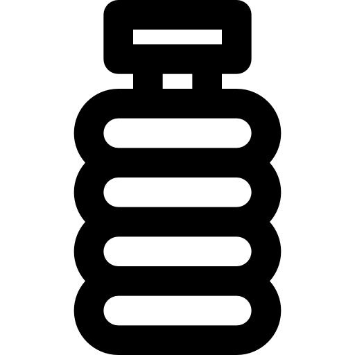 Бутылка с водой Basic Black Outline иконка