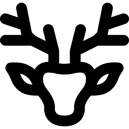 사슴 Basic Black Outline icon