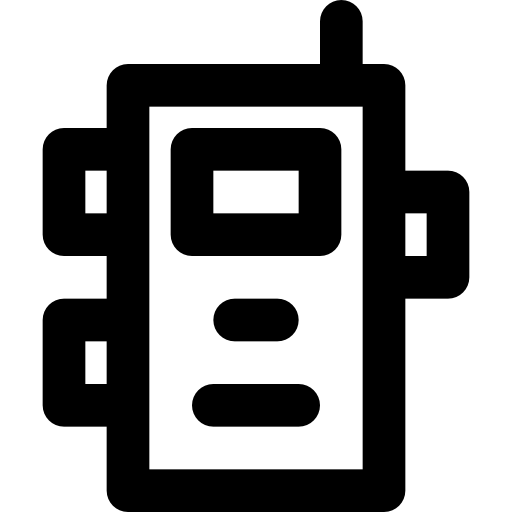 walkie talkie Basic Black Outline icon
