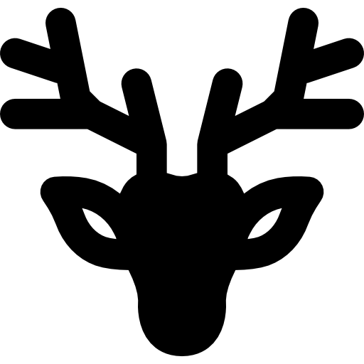鹿 Basic Black Solid icon