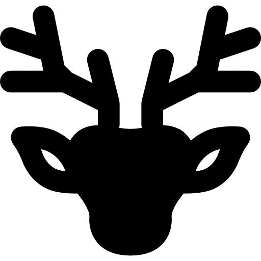 Deer Basic Black Solid icon