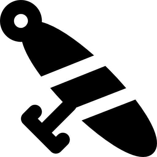 Hook Basic Black Solid icon
