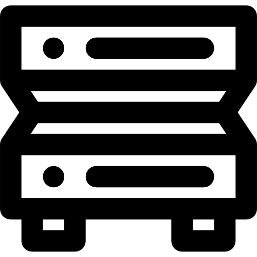 router Basic Black Outline icon