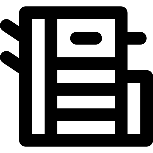 kopieermachine Basic Black Outline icoon