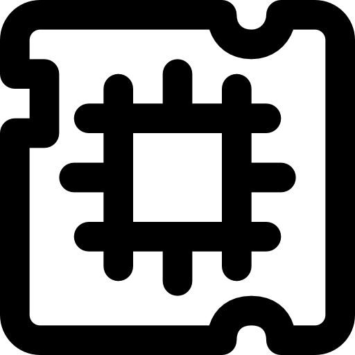 chip Basic Black Outline icono