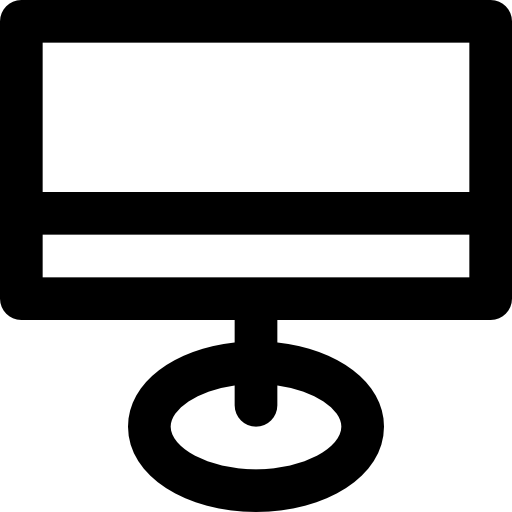 モニター Basic Black Outline icon