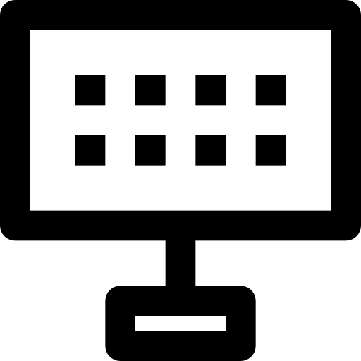 smart tv Basic Black Outline icona