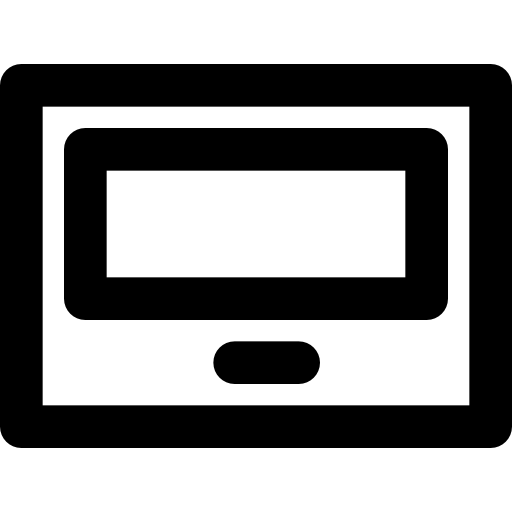 Tablet Basic Black Outline icon