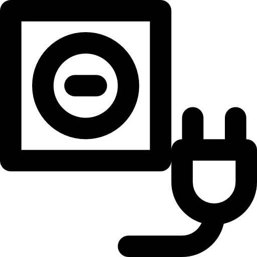 プラグ Basic Black Outline icon