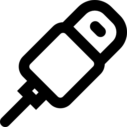 充電器 Basic Black Outline icon
