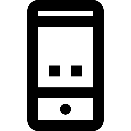 iphone Basic Black Outline Icône