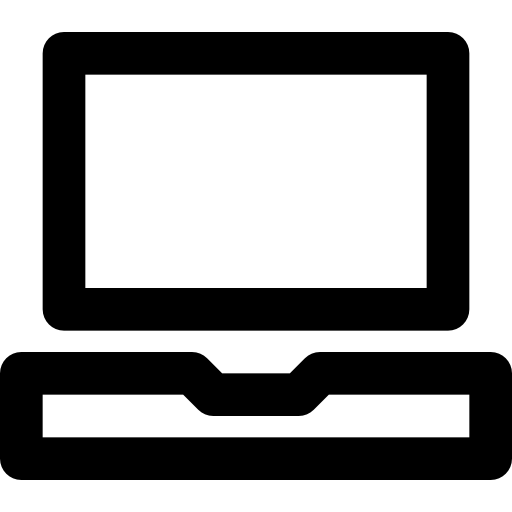 マックブック Basic Black Outline icon