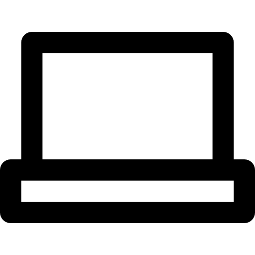 macbook Basic Black Outline Icône