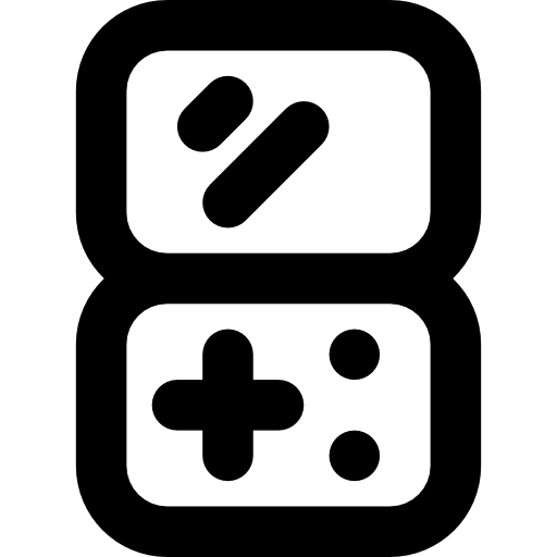 spelcomputer Basic Black Outline icoon