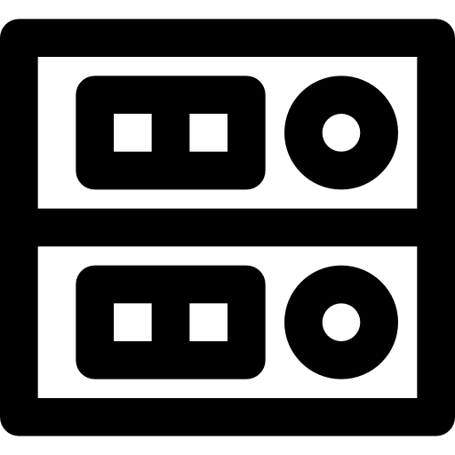 サーバ Basic Black Outline icon