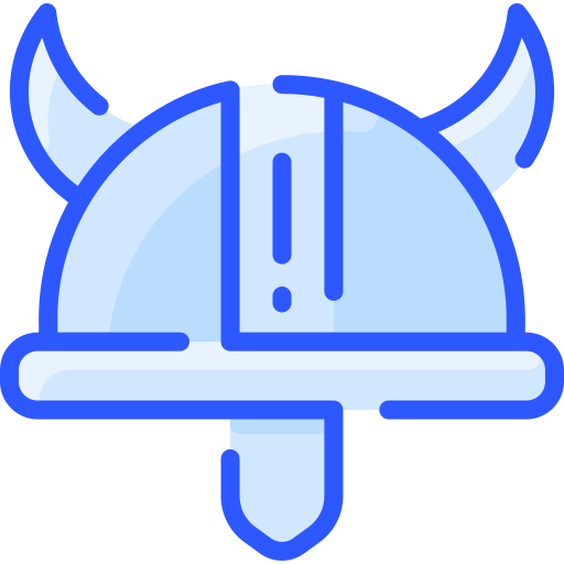 Viking helmet Vitaliy Gorbachev Blue icon