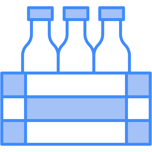 stojak na butelki Generic Blue ikona