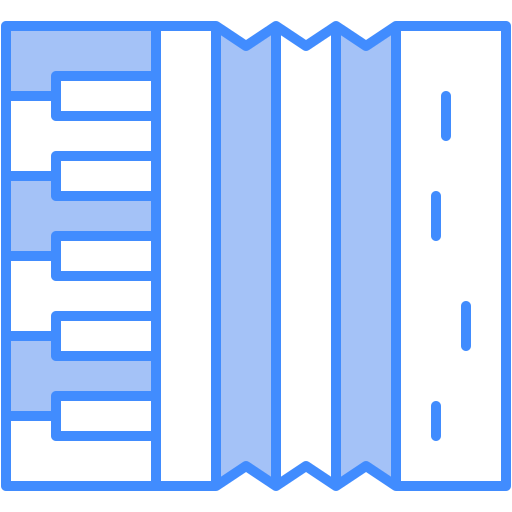 Accordion Generic Blue icon