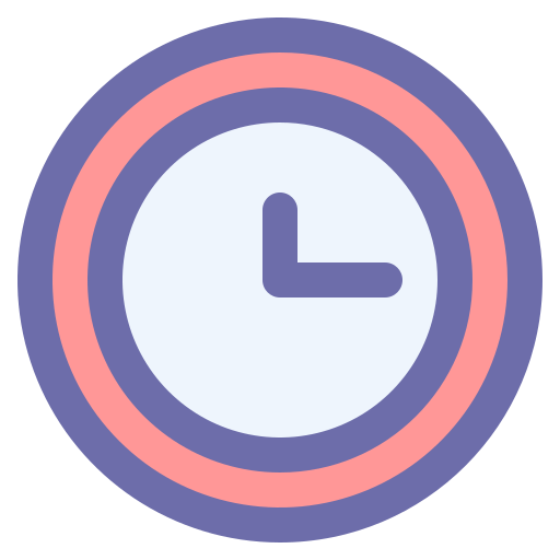reloj Generic Outline Color icono