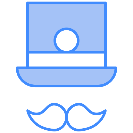 haut-de-forme Generic Blue Icône