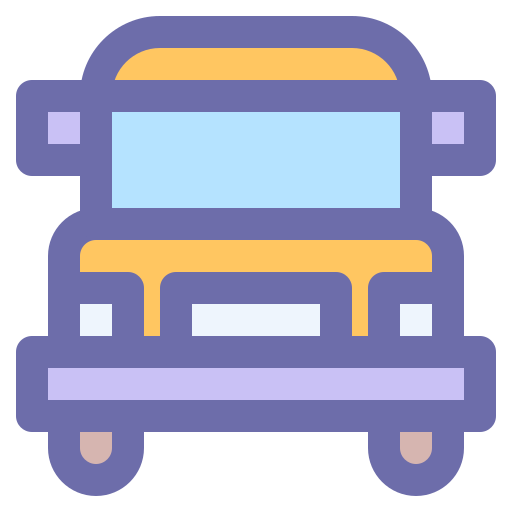 School bus Generic Outline Color icon