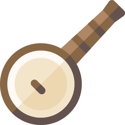 banjo Basic Rounded Flat icono