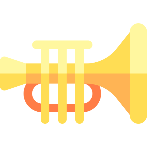 트럼펫 Basic Rounded Flat icon