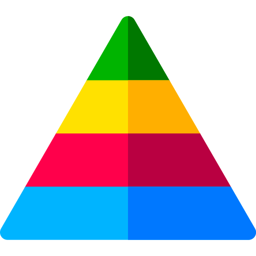 piramide Basic Rounded Flat icona