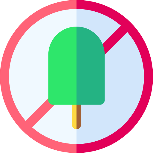 Без мороженого Basic Rounded Flat иконка