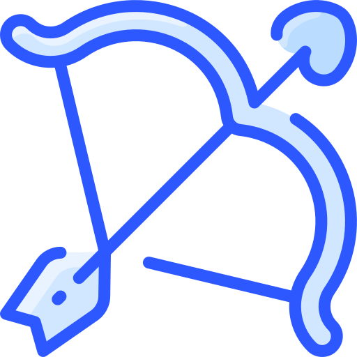 弓と矢 Vitaliy Gorbachev Blue icon