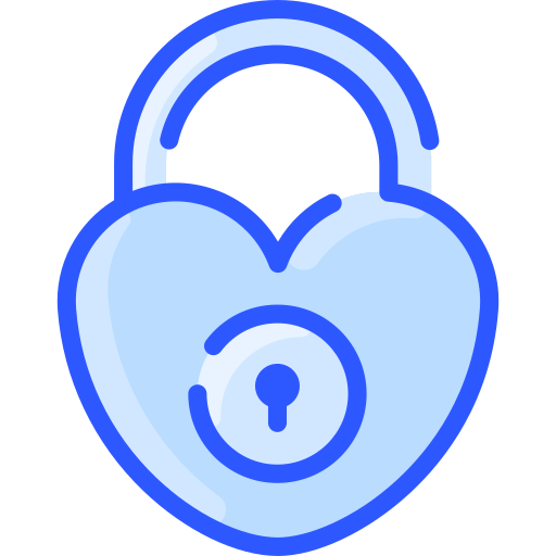 Heart lock Vitaliy Gorbachev Blue icon