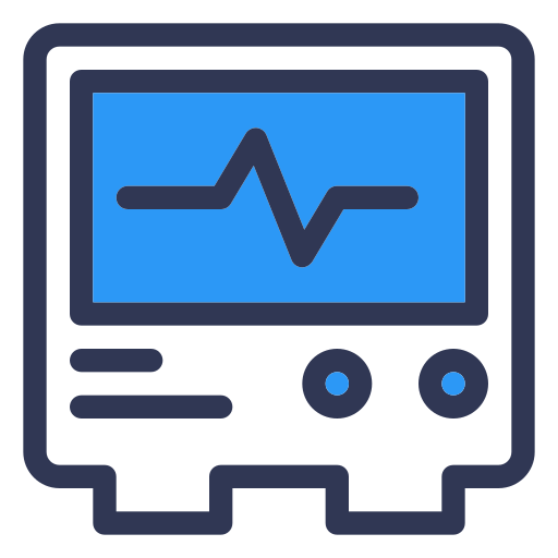 electrocardiograma Generic Blue icono