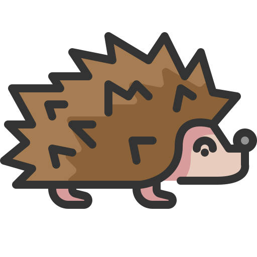 Hedgehog Generic Outline Color icon