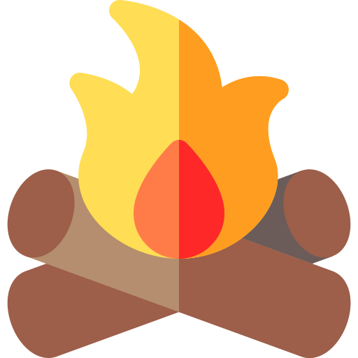 たき火 Basic Rounded Flat icon