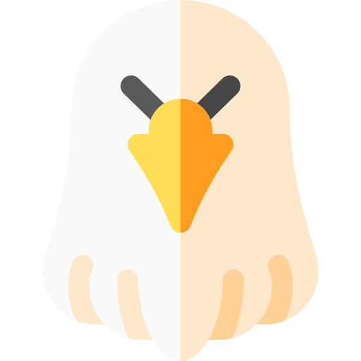 Águila Basic Rounded Flat icono