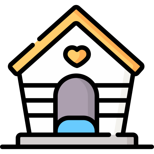 Dog house Special Lineal color icon
