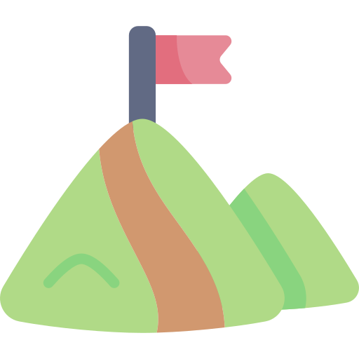 등산 Kawaii Flat icon