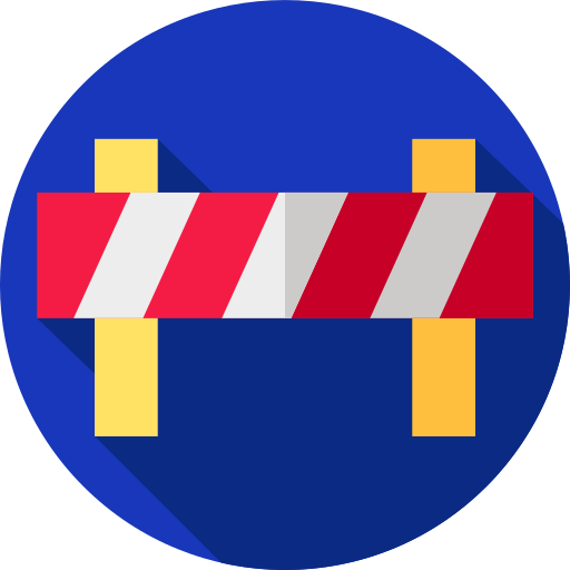 장벽 Flat Circular Flat icon