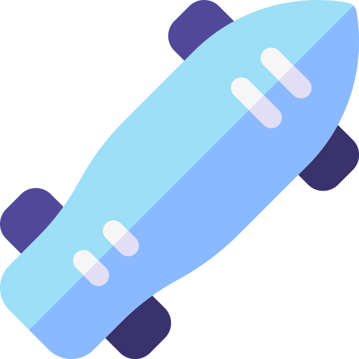 스케이트 보드 Basic Rounded Flat icon