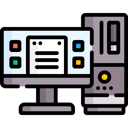 computadora de escritorio Special Lineal color icono