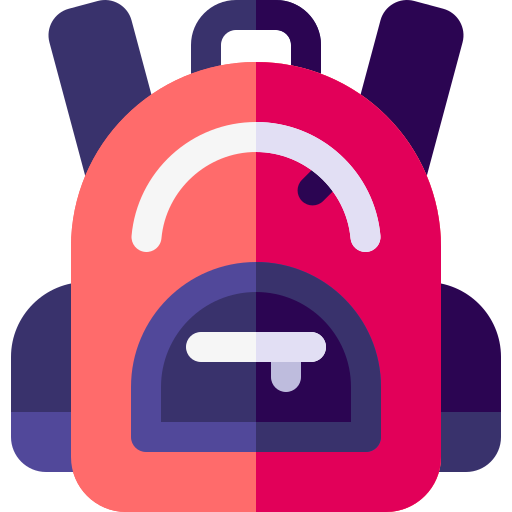 Backpack Basic Rounded Flat icon