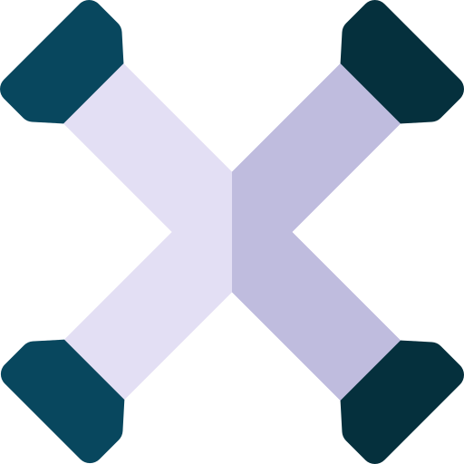 kruis moersleutel Basic Rounded Flat icoon