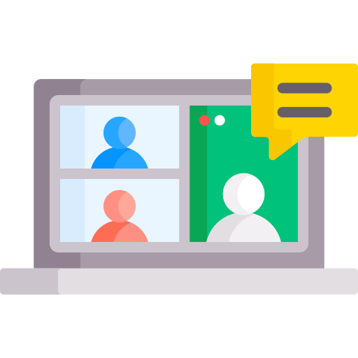 Online meeting Special Flat icon