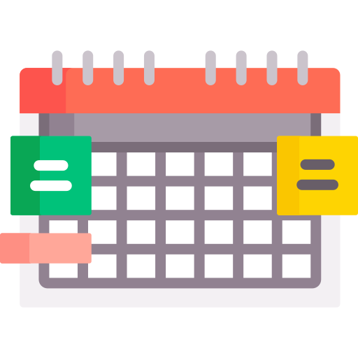 bureau kalender Special Flat icoon