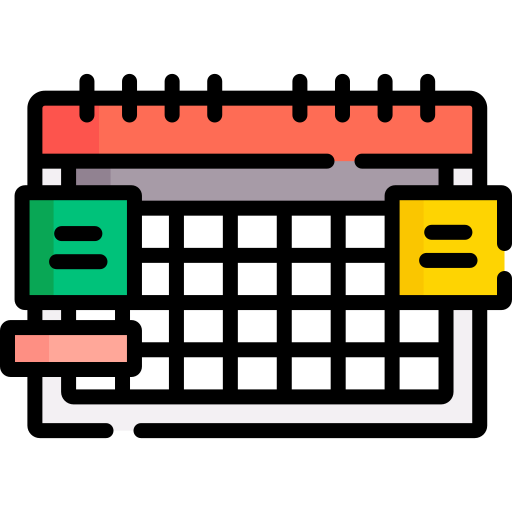 Desk calendar Special Lineal color icon