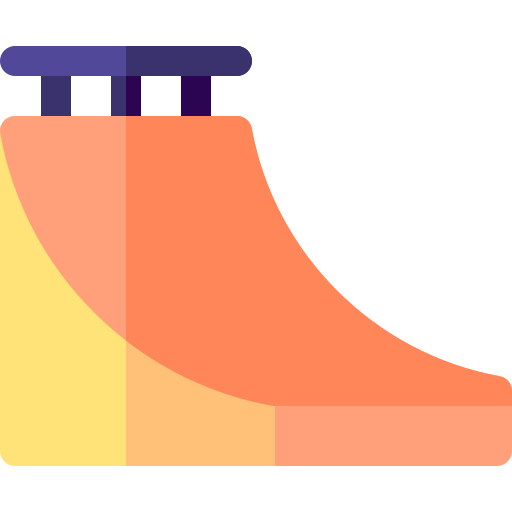 비탈길 Basic Rounded Flat icon