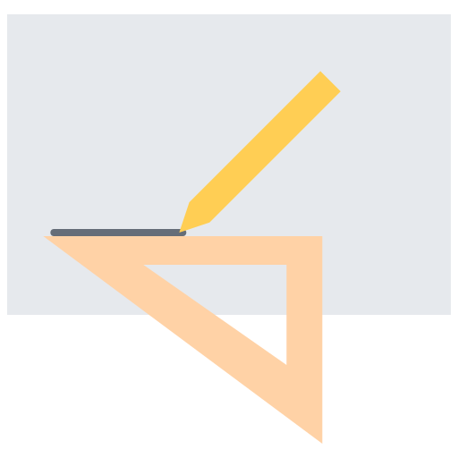 Stationery Coloring Flat icon
