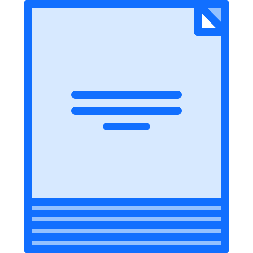 Sticky note Coloring Blue icon
